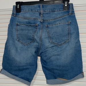 Women Denim shorts. Casual, comfortable, spring/summer attire.